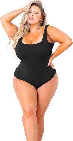 ملابس داخلية نسائية POSESHE مقاس كبير بدون أكمام، ملابس داخلية ناعمة ومثيرة للنساء، M-5XL in Kuwait