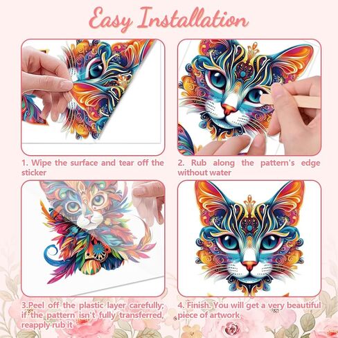 فرك على نقل الشارات للأثاث الحرف ديكور السلاحف البحرية 6 "× 12"، 3 قطع للماء الأشعة فوق البنفسجية DTF نقل الشارات ملصق لخزانة الملابس الداخلية صدورهم درج الزجاج الخزف الخشب البلاستيك in Kuwait