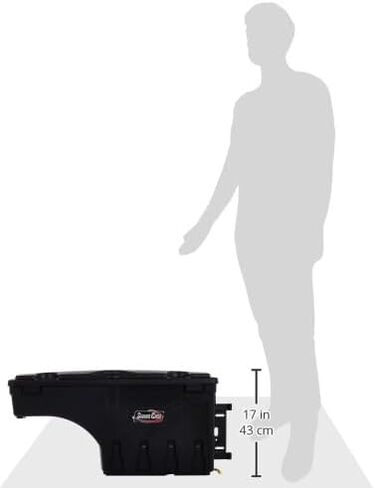 صندوق تخزين سرير الشاحنة UnderCover SwingCase | SC302P | يناسب 2019 - 2023 دودج رام 1500/2500 جانب الركاب، أسود in Kuwait