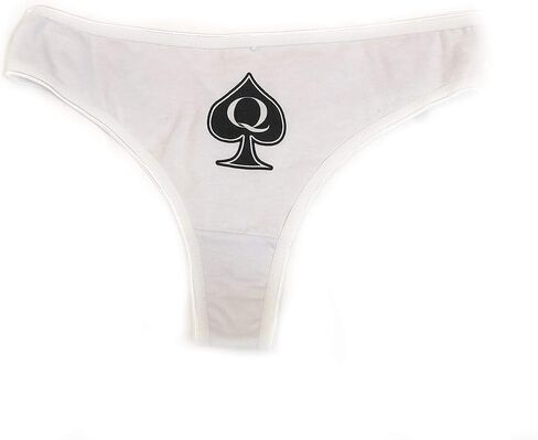 Queen of Spades QoS Thong Panty Spade with Letter Q in Saudi Arabia