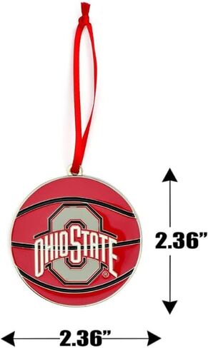 Indiana Hoosiers Basketball Metal Christmas Ornament in Kuwait