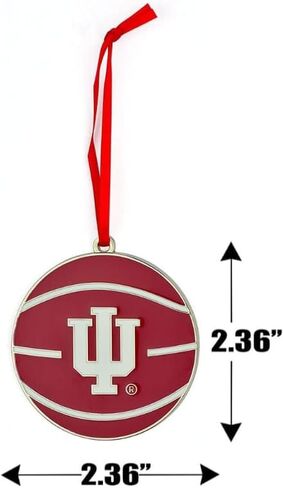 Indiana Hoosiers Basketball Metal Christmas Ornament in Saudi Arabia