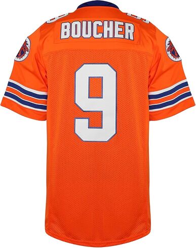PHM Men The Waterboy 9 Bobby Boucher 50th Anniversary Movie Mud Dogs Bourbon Bowl Football Jerseys Stitched S-XXXL (White, Medium) in Kuwait