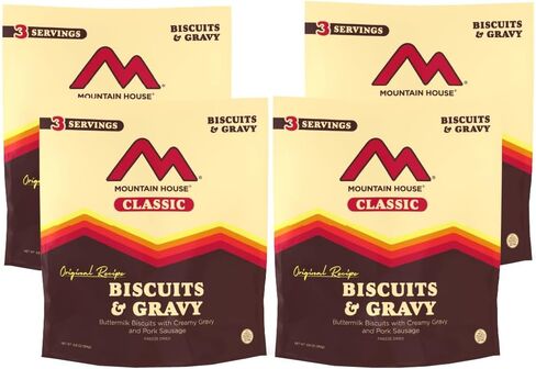 ماونتن هاوس كلاسيك بسكويت ومرق | تجميد الغذاء المجفف على الظهر والتخييم | 3 حصص in Kuwait