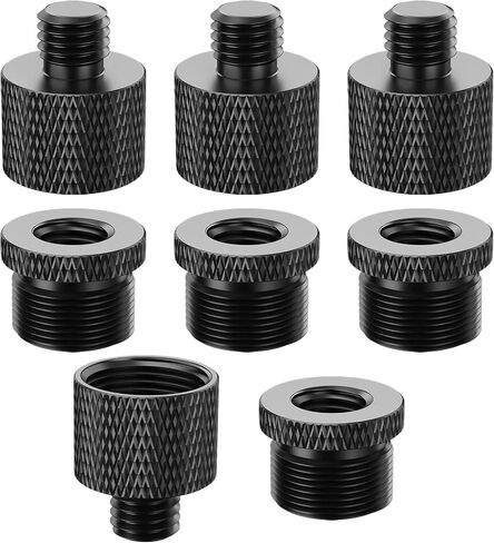 Rigych 1/4 to 3/8 Tripod Screw Adapter 8 Pcs 1/4 Male to 3/8 Female and 3/8 Male to 1/4 Female Camera Screw Adapter for Camera Mount Tripod Stand Microphone Stand Mic Mount in Saudi Arabia