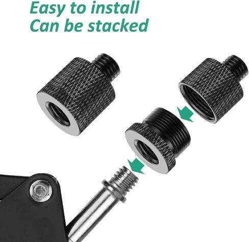 Rigych 1/4 to 3/8 Tripod Screw Adapter 8 Pcs 1/4 Male to 3/8 Female and 3/8 Male to 1/4 Female Camera Screw Adapter for Camera Mount Tripod Stand Microphone Stand Mic Mount in Saudi Arabia