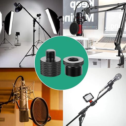 Rigych 1/4 to 3/8 Tripod Screw Adapter 8 Pcs 1/4 Male to 3/8 Female and 3/8 Male to 1/4 Female Camera Screw Adapter for Camera Mount Tripod Stand Microphone Stand Mic Mount in Saudi Arabia