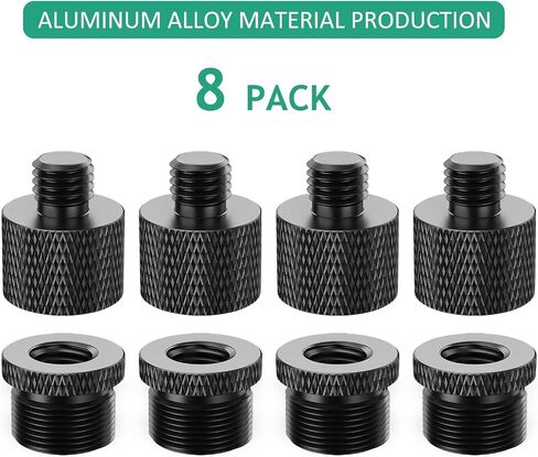 Rigych 1/4 to 3/8 Tripod Screw Adapter 8 Pcs 1/4 Male to 3/8 Female and 3/8 Male to 1/4 Female Camera Screw Adapter for Camera Mount Tripod Stand Microphone Stand Mic Mount in Saudi Arabia