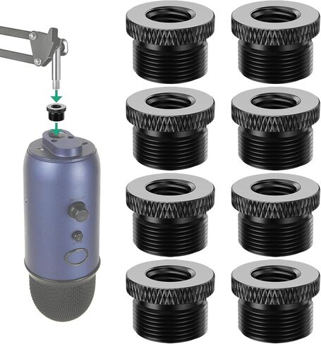 Rigych 1/4 to 3/8 Tripod Screw Adapter 8 Pcs 1/4 Male to 3/8 Female and 3/8 Male to 1/4 Female Camera Screw Adapter for Camera Mount Tripod Stand Microphone Stand Mic Mount in Saudi Arabia