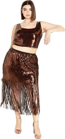 City Chic Women's Apparel Women's City Chic Plus Size Savanna Skirt in Saudi Arabia