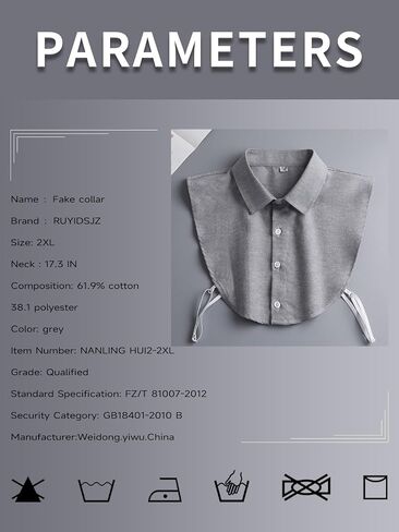 Fakes Collar Cotton Detachable White Collar Dickey Halfs Shirt in Saudi Arabia