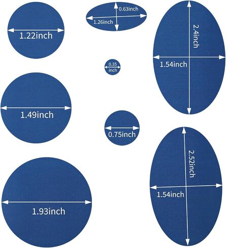 Jacket Repair Patches, Puffer Down Jacket Repair Patch Kit, Nylon Fabric Repair Patch Self Adhesive Waterproof Stick On for Tent Coat Clothing Sleeping Bags Ski Pants Holes Fixing Round(40PCS,Black) in Saudi Arabia