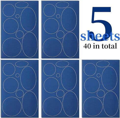 Jacket Repair Patches, Puffer Down Jacket Repair Patch Kit, Nylon Fabric Repair Patch Self Adhesive Waterproof Stick On for Tent Coat Clothing Sleeping Bags Ski Pants Holes Fixing Round(40PCS,Black) in Saudi Arabia