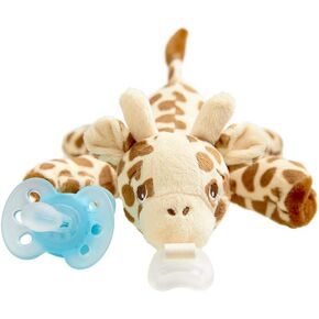 Philips Avent Soothie Snuggle Pacifier Holder with Detachable Pacifier, 0m+, Fox, SCF347/08