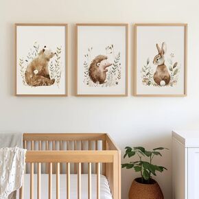 Boho Nursery Wall Art You Are My Sunshine Wall Art Rainbow Canvas Nursery Pictures Decor Nursery Prints Boho Nursery Decor for Girl Boho Nursery Artwork for Baby Kids Room 12x16x3 Inch Unframed
