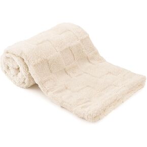 Plush Soft with Heart Checkered Baby Blanket,Fleece Infant Toddler Blankets for Girls Boys,Warm Lightweight Breathable Newborn Receiving Blankets for Crib Stroller 32"×37" (Light Pink, Heart)