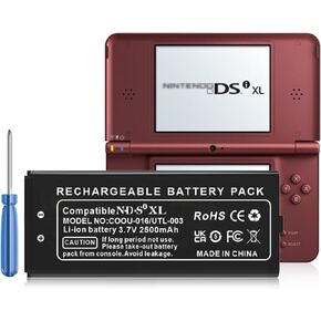 TWL-003 Battery, 2024 New Upgraded 2500mAh Ultra High Capacity Li-ion Battery Replacement for Nintendo DSi, NDSi Game Console, with Repair Tool Kit (Not for Nintendo DSi XL, DSi LL, DS Lite)