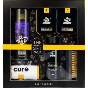 Crep Protect The Ultimate Shoe Care Bundle Gift Pack - Shoe Protector Spray - Sneaker Cleaner - Quick Cleaning Wipes - Premium Bush & Microfiber Cloths