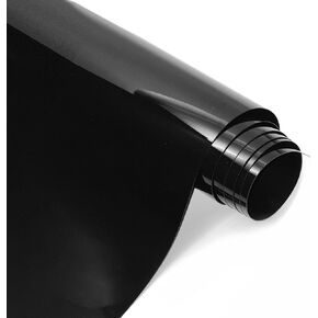 Scratch Heat Repair High Gloss Piano Black Premium Vinyl Roll for Car Wrap, (1.5ft x 5ft)