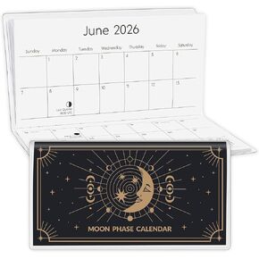KONVINIT Pocket Calendar 2024-2025 for Purse, Small Pocket Planner 3.5"×6.5" - From March 2024 to December 2025 Daily Monthly Agenda 2024 with PVC Cover for Planning in Kuwait
