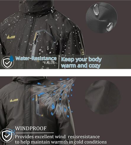 V.A.TOR 189 UNCO&BOROR Women's Ski Snow Jacket Warm Winter Waterproof Coat Snowboard Rain Jacket Hooded Windproof Windbreaker(Purple,M) in Kuwait