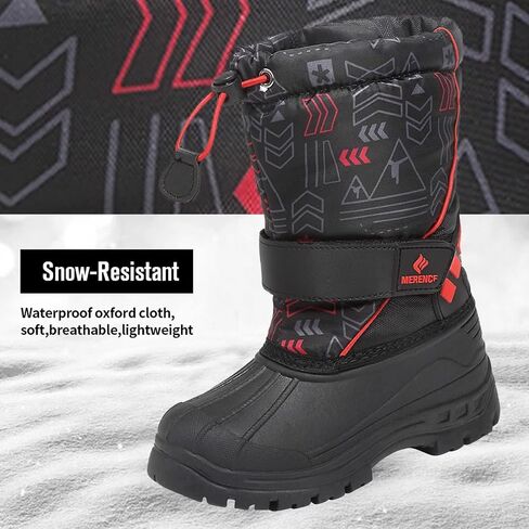 CIOR Kids Snow Boots for Boys Girls Toddler Winter Outdoor Boots Waterproof with Fur Lined(Toddler/Little Kids/Big Kid) in Saudi Arabia