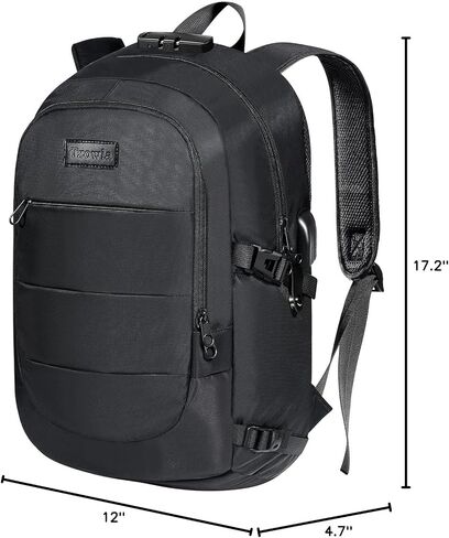 Tzowla 35 Liter Anti Theft with Tracker Tag and USB Charging Port Laptop Backpack in Kuwait
