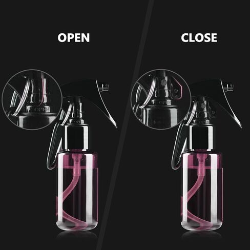 زجاجة رذاذ صغيرة من تانشاين 50 مل، زجاجات رذاذ مياه صغيرة الحجم بحجم مناسب للسفر، زجاجة رذاذ كحول دقيقة محمولة ومعقمة لليدين، زجاجات رذاذ بلاستيكية فارغة قابلة لإعادة الملء مع مشبك، 2 أونصة/5 قطع in Kuwait