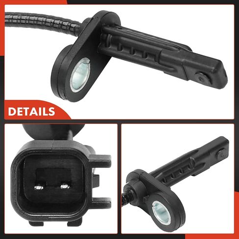 A-Premium ABS Wheel Speed Sensor Compatible with Ford, Lincoln Models - Edge 2015-2022, MKX 2016-2018, Continental 2017-2020, Nautilus 2019-2022 - Front Left Driver Side, Replace# F2GZ2C205A in Saudi Arabia