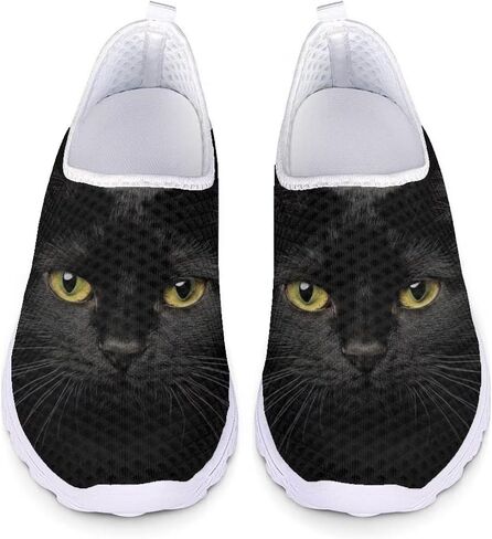 GIFTPUZZ Women Men Casual Non Slip Comfort Walking Shoes Soft Lightweight Slip On Sneakers in Kuwait