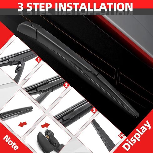OTUAYAUTO Rear Wiper Arm Blade Set - Replacement for Toyota Corolla IM 2017-2018, Factory Style Back Wiper Cover Accessories Assembly for Rear Window, OEM 55262JG in Saudi Arabia