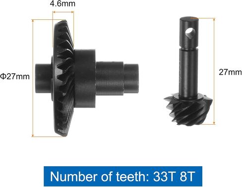 سيارة Uxcell Steel Diff Gear Steel، 30T 8T Helical Gear RC، مجموعتان لـ SCX10 in Saudi Arabia
