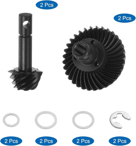 سيارة Uxcell Steel Diff Gear Steel، 30T 8T Helical Gear RC، مجموعتان لـ SCX10 in Saudi Arabia