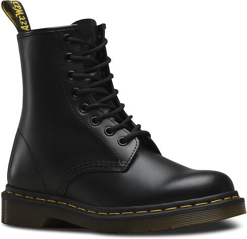 Dr. Martens, Women’s 1460 Original Smooth Leather 8-Eye Boot, Black Smooth, 7 W in Saudi Arabia
