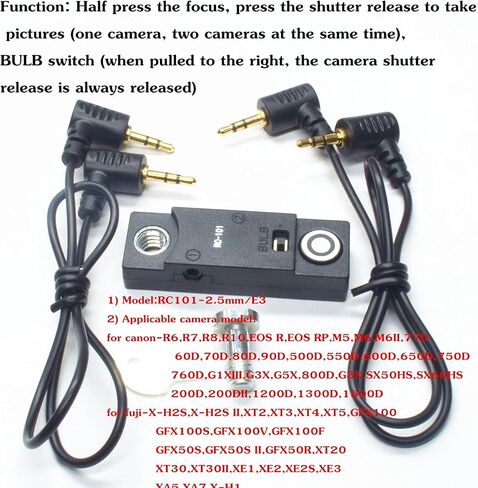 for nk d850 d800 z8 z9 d810 Camera Releases The Shutter Cord Remote Control RC101-dc0 Remote 1/4 Screw Fixing Small Release Button Handle (RC-101 DCO NK) in Saudi Arabia
