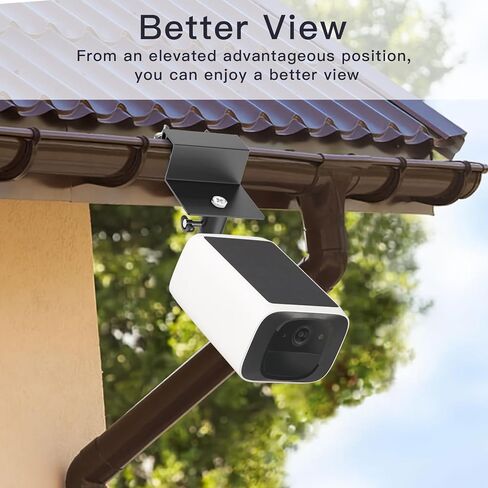 2Pack Gutter Mount Compatible with eufy Security SoloCam S220/C210, eufyCam 2C/2C Pro, 3/S330, 2/2 Pro, 3C/S300, 360°Adjustable Weatherproof Mounting Bracket for Eufy Security Camera in Saudi Arabia