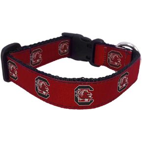 NCAA South Carolina Fighting Gamecocks Dog Collar (Team Color, Medium)