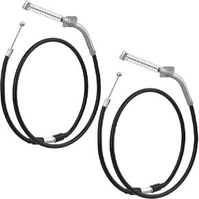 WEIYINGSI Dual Front Brake Cable Set 125cc 150cc 200cc 250cc ATV Quad- Drum Brake Version