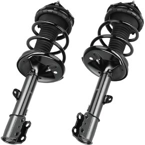 Front Complete Coil Spring Strut Shock Absorber Fit for Toyota RAV4 2000-2005, Pair of Hydraulic Spring Strut Shock Absorber Replace for 171453, 171454
