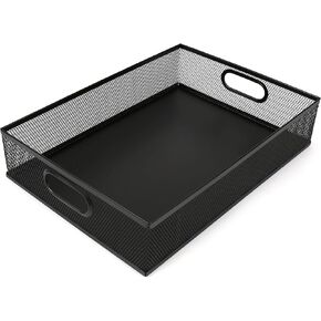 Desk Drawer Organizer, A4 Large Metal Mesh Desk Rrganizer Tray, Versatile Storage Box Set for Office Home Supplies,13 x 9 inches in Kuwait