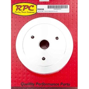 Racing Power Company R8858 Chrome SWP Single Groove Pulley for Small Block Chevy