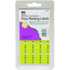 Charles Leonard Sale Price Marking Labels, Blank Price Self Adhesive Stickers, Yellow, 300/Box (72300) in Saudi Arabia