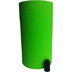 Green Labels for Monarch 1131 Price Gun, 1 Sleeve, 8 Rolls, 20,000 Labels