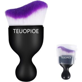 Car Duster Interior，Car Detailing Brush，Soft Bristles Car Brush Car Interior Dust Brush,Car Accessories for Women,Interior Cleaner for Keyboard Cleaner(Black Purple)
