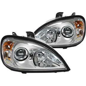 Depo 340-1104P-ASN1 Replacement Pair of Headlight Assembly w/projector w/Chrome bezel (This product is an aftermarket product. It is not created or sold by the OE car company)