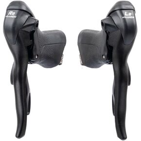 micronew SB-R482 Dual Control Levers 2x8 Speed Double Shifters Road Bicycle Derailleur Compatible for Shimano Claris STI Lever ST-2400 Brake Lever Set