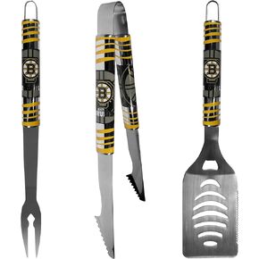NHL Siskiyou Sports Fan Shop Boston Bruins Tailgater BBQ Set 3 piece Team Color
