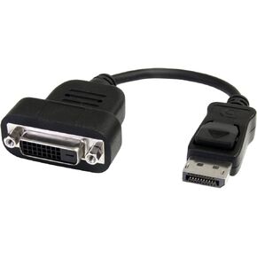 StarTech.com DisplayPort to DVI Adapter - Active DisplayPort to DVI-D Adapter/Video Converter 1080p - DP 1.2 to DVI Monitor Cable Adapter Dongle - DP to DVI Adapter - Latching DP Connector (DP2DVIS)
