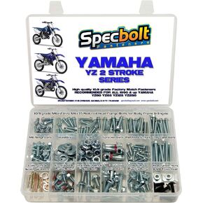 250pc Specbolt Bolt Kit for Yamaha YZ 80 85 125 250. for Maintenance Upkeep and Partial Restoration. OEM Spec Fasteners YZ80 YZ85 YZ125 YZ250 in Saudi Arabia