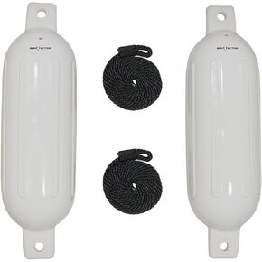 Extreme Max 3006.7453 BoatTector Inflatable Fender Value 2-Pack - 6.5" x 22", Cobalt Blue